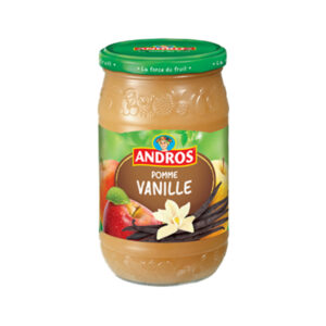 jar of Andros Apple and Vanilla Compote 750g