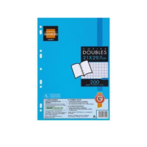 Domedia pack of 200 Copies Doubles Blanche A4 Seyes