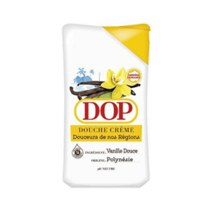 a bottle of DOP vanilla shower gel 250ml