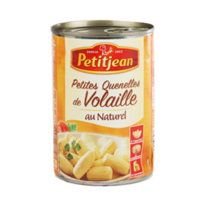 a can of Petitjean Natural Poultry Dumpling (Quenelles)
