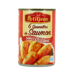 a can of Petitjean salmon dumplings (quenelles) 400g