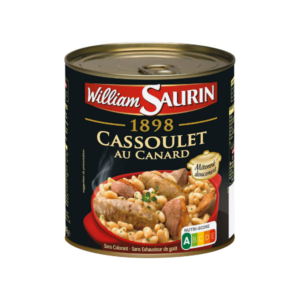 a can of William Saurin Cassoulet au Canard