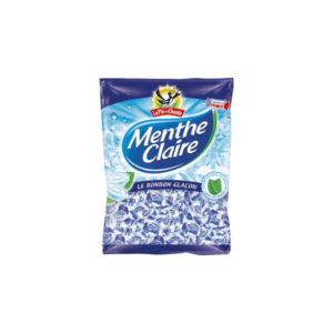 a pack of Menthe Claire mint candies