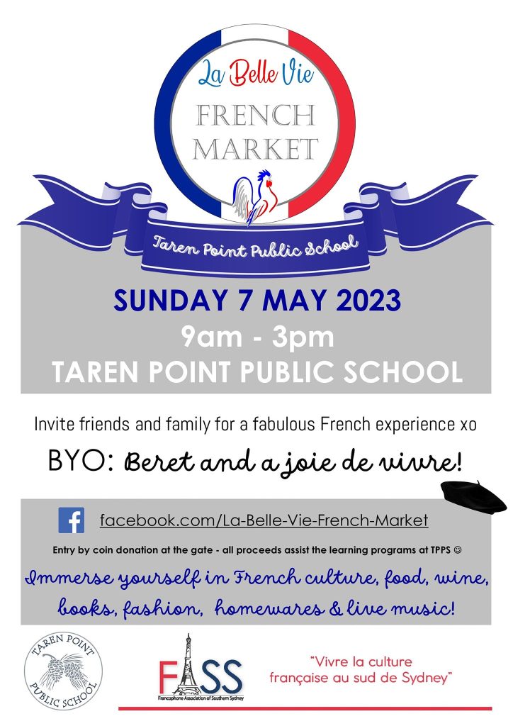La Belle Vie French Market 2023 poster