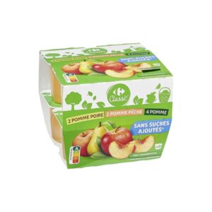 Carrefour No Added Sugar Mixed Compotes 8x100g