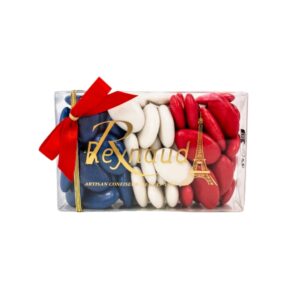 Dragees Reynaud Chocolate Dragees Cocoa 70% - Navy Blue / White / Red 240g
