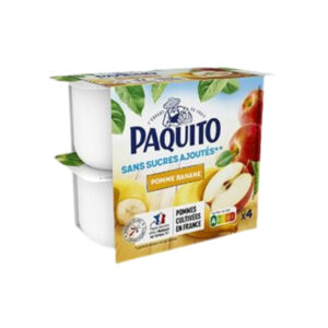 Paquito Apple and Banana No Added Sugar Compote 4x100g