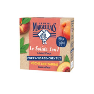 Le Petit Marseillais 3 in 1 Peach and Nectarine Gentle Cleansing Soap 80g