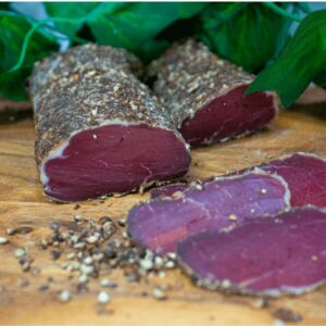 Black Pepper Crusted Cured Pork Fillet